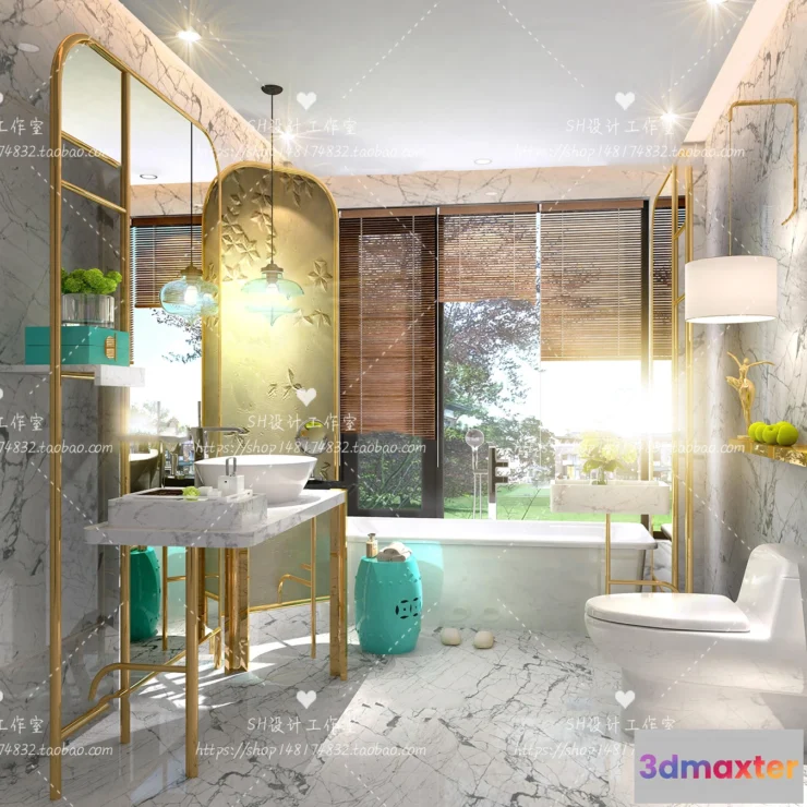 1113294 - BATHROOM 3D SCENES - VRAY RENDER - 201