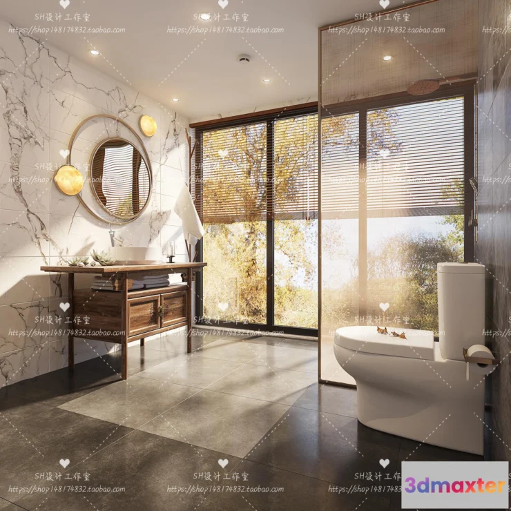 1113312 - BATHROOM 3D SCENES - VRAY RENDER - 210