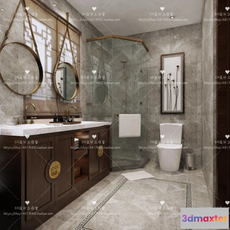 1113314 - BATHROOM 3D SCENES - VRAY RENDER - 211
