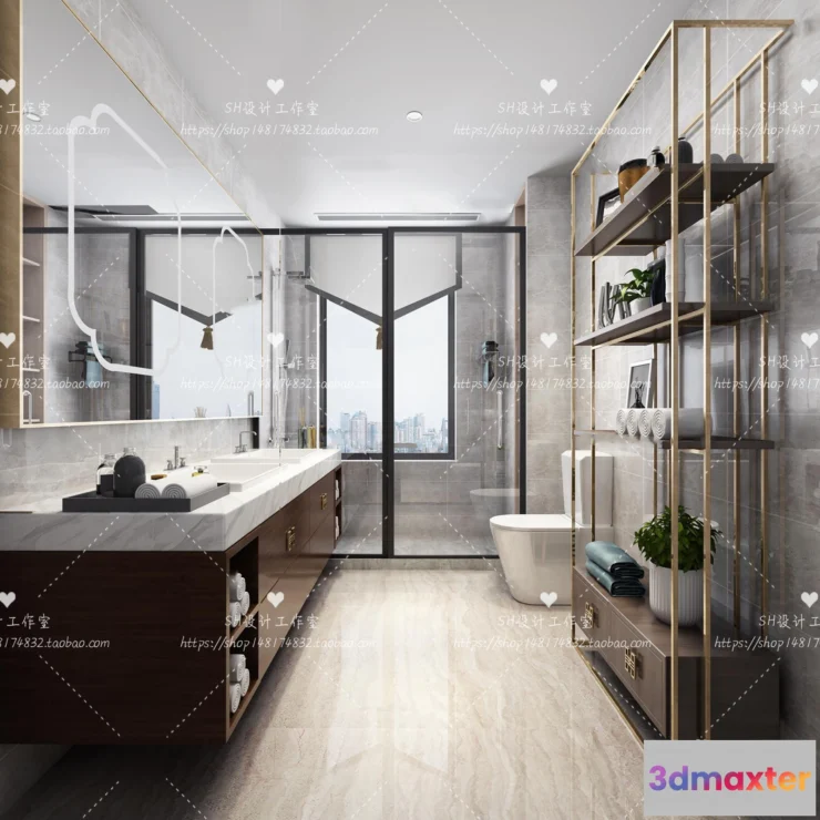 1113316 - BATHROOM 3D SCENES - VRAY RENDER - 212