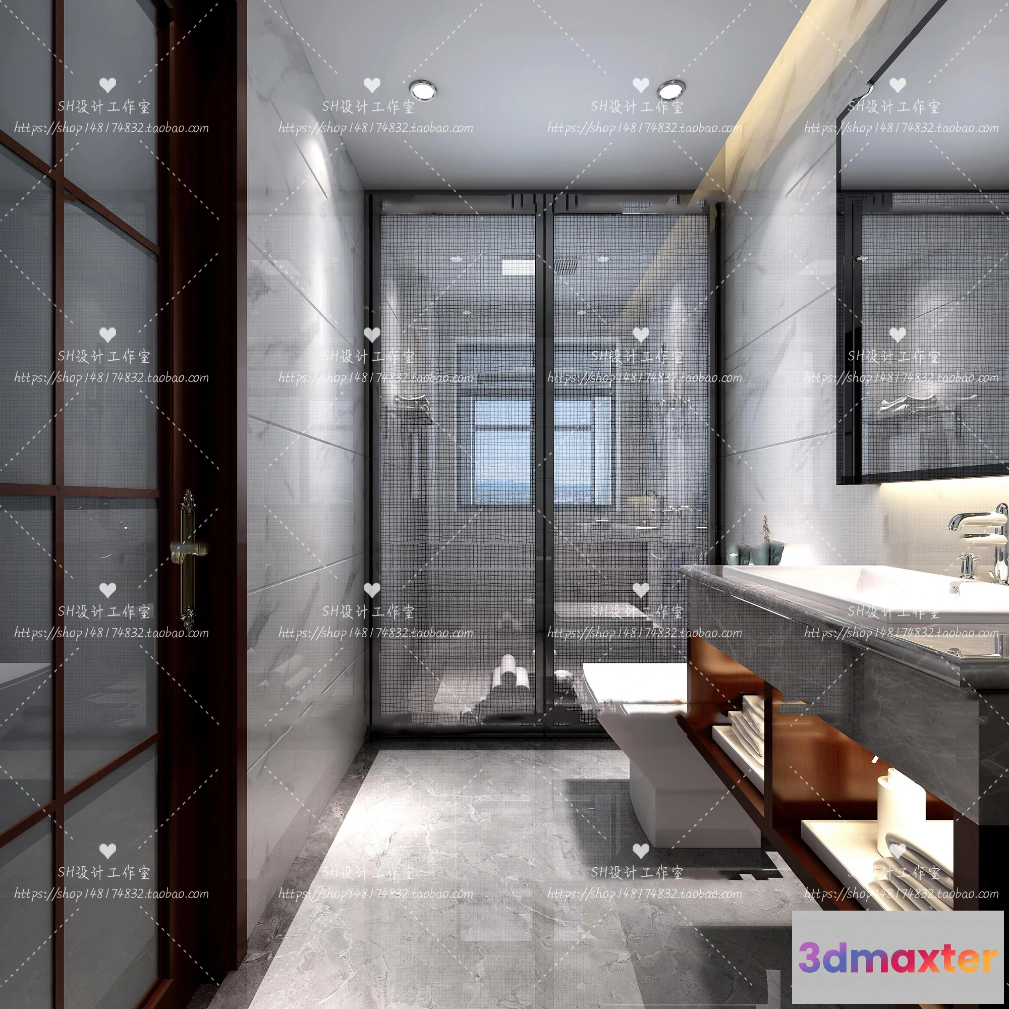 1113342 - BATHROOM 3D SCENES - VRAY RENDER - 225