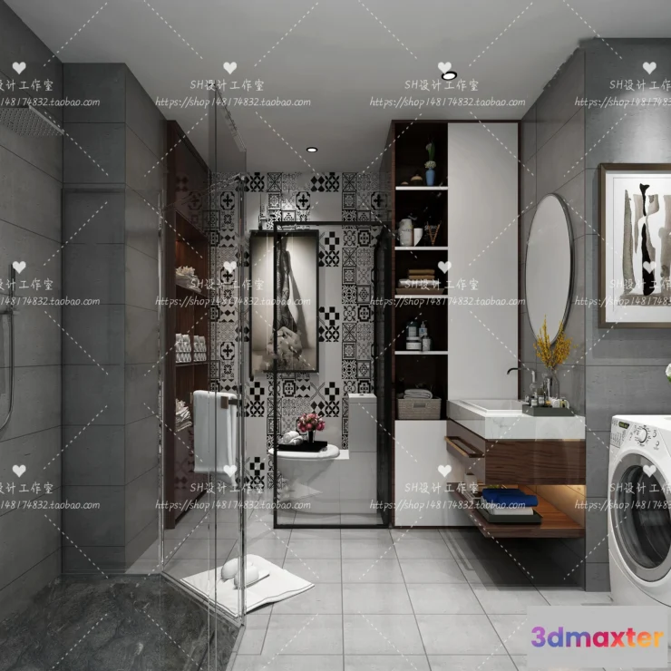 1113346 - BATHROOM 3D SCENES - VRAY RENDER - 227