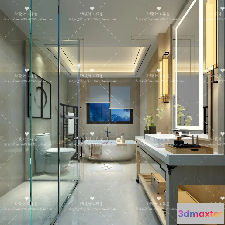 1113352 - BATHROOM 3D SCENES - VRAY RENDER - 230