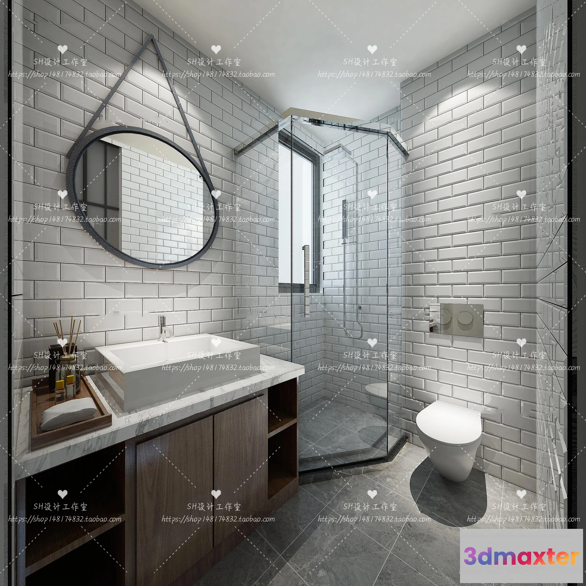 1113360 - BATHROOM 3D SCENES - VRAY RENDER - 234