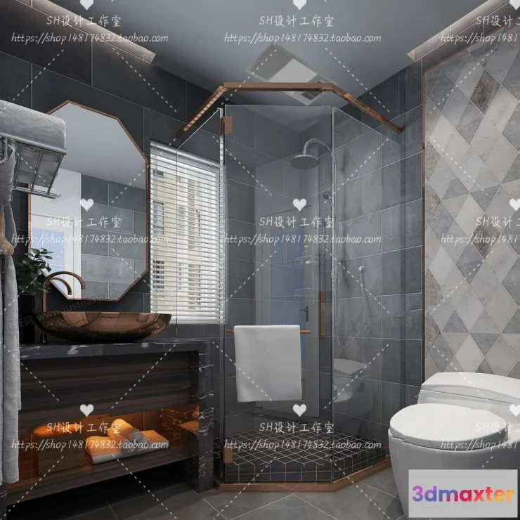 1113366 - BATHROOM 3D SCENES - VRAY RENDER - 237