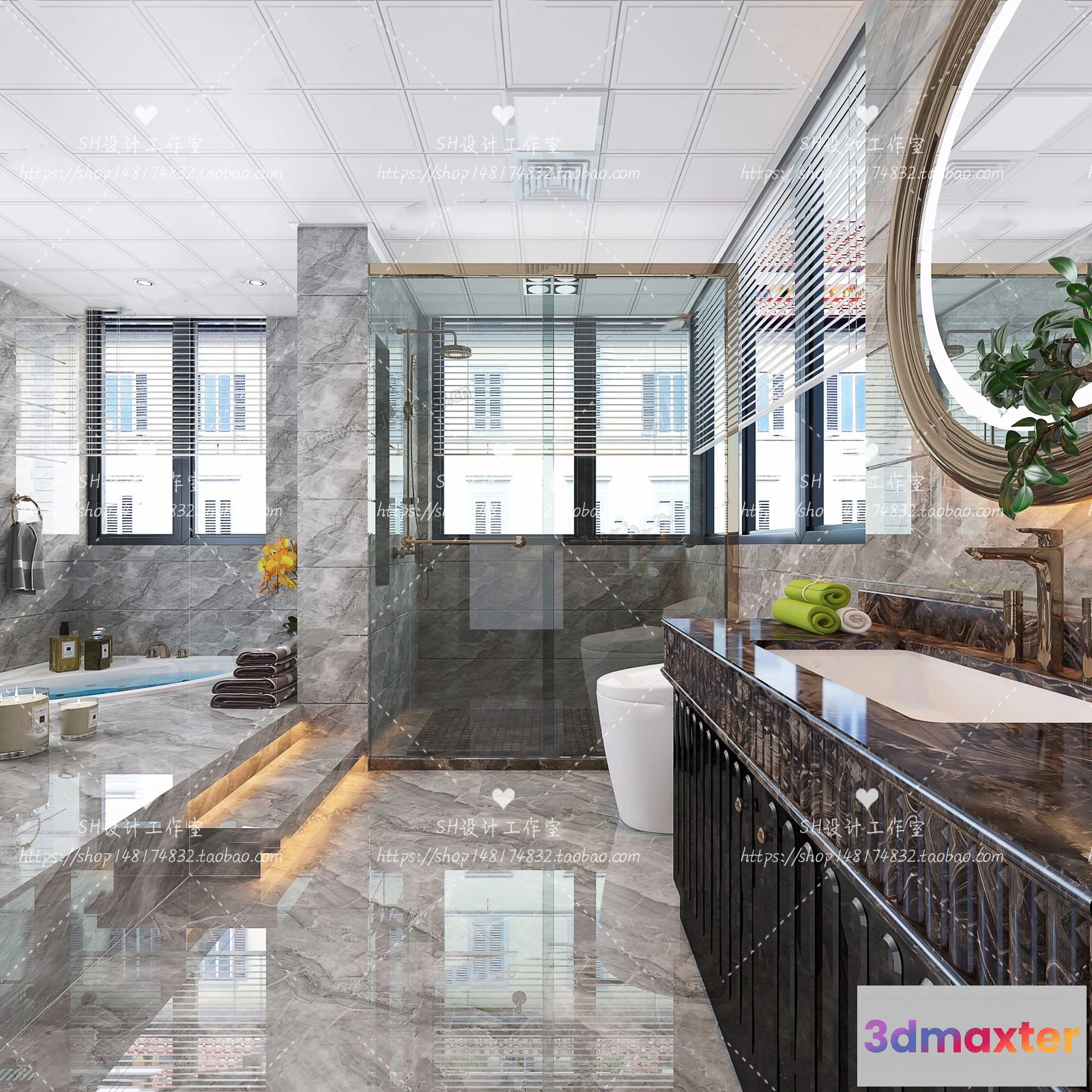 1113370 - BATHROOM 3D SCENES - VRAY RENDER - 239