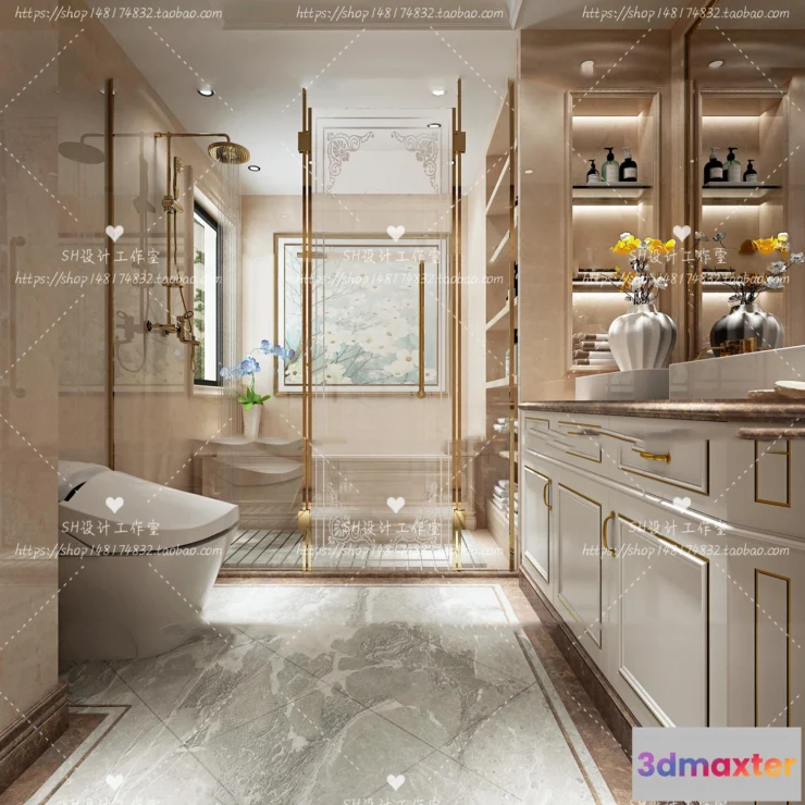 1113390 - BATHROOM 3D SCENES - VRAY RENDER - 249