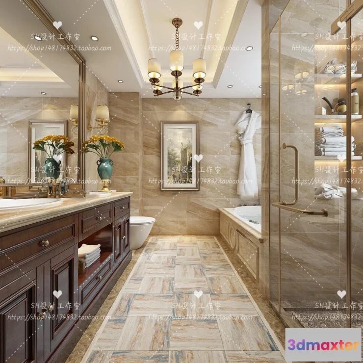 1113394 - BATHROOM 3D SCENES - VRAY RENDER - 251