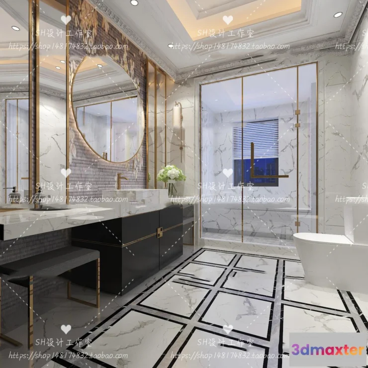 1113398 - BATHROOM 3D SCENES - VRAY RENDER - 253