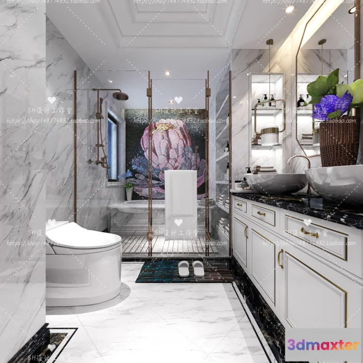 1113400 - BATHROOM 3D SCENES - VRAY RENDER - 254