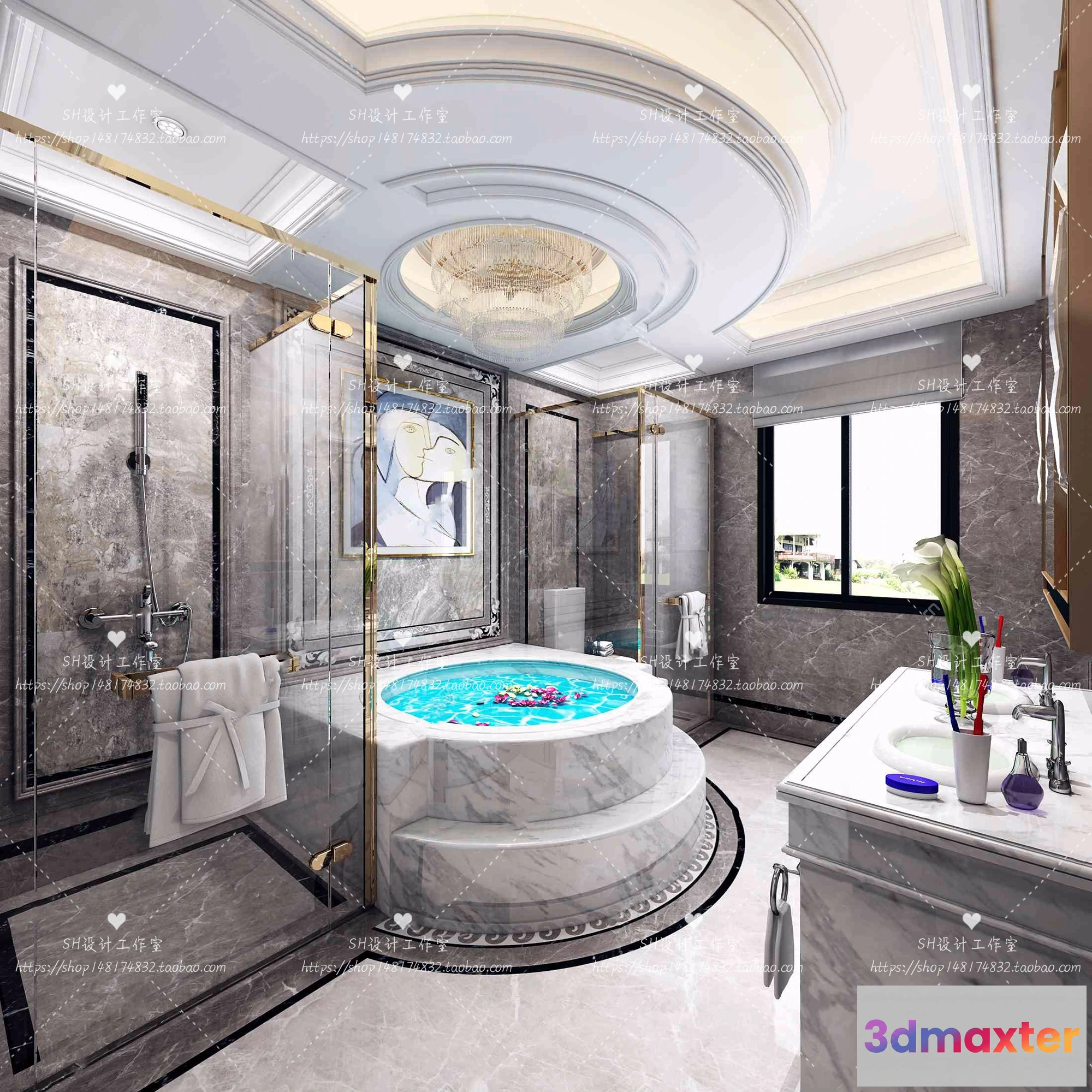 1113402 - BATHROOM 3D SCENES - VRAY RENDER - 255