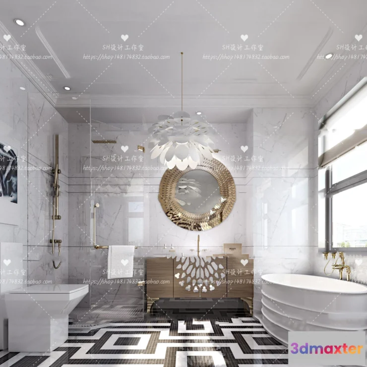 1113406 - BATHROOM 3D SCENES - VRAY RENDER - 257