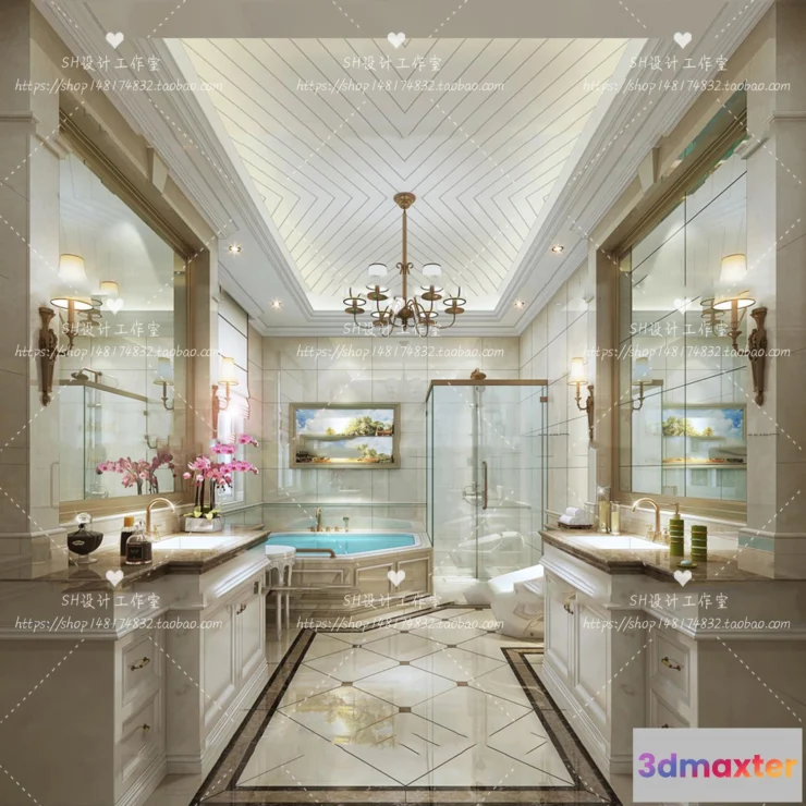 1113408 - BATHROOM 3D SCENES - VRAY RENDER - 258