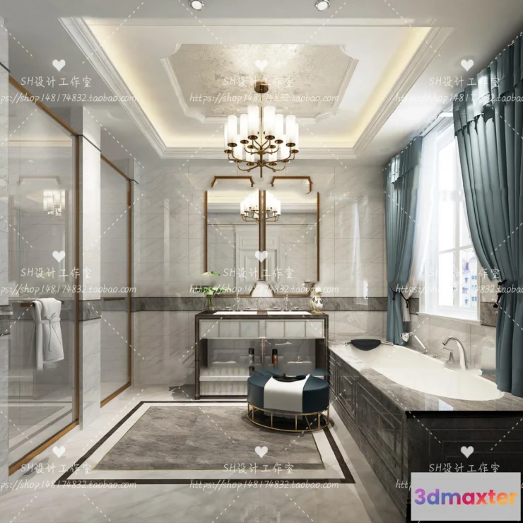 1113410 - BATHROOM 3D SCENES - VRAY RENDER - 259