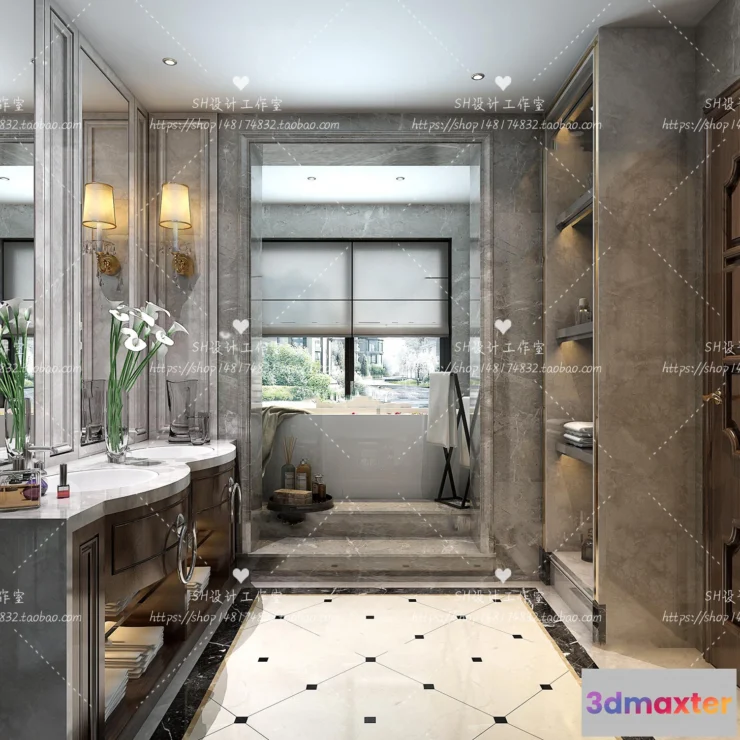 1113426 - BATHROOM 3D SCENES - VRAY RENDER - 267