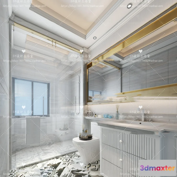 1113440 - BATHROOM 3D SCENES - VRAY RENDER - 274