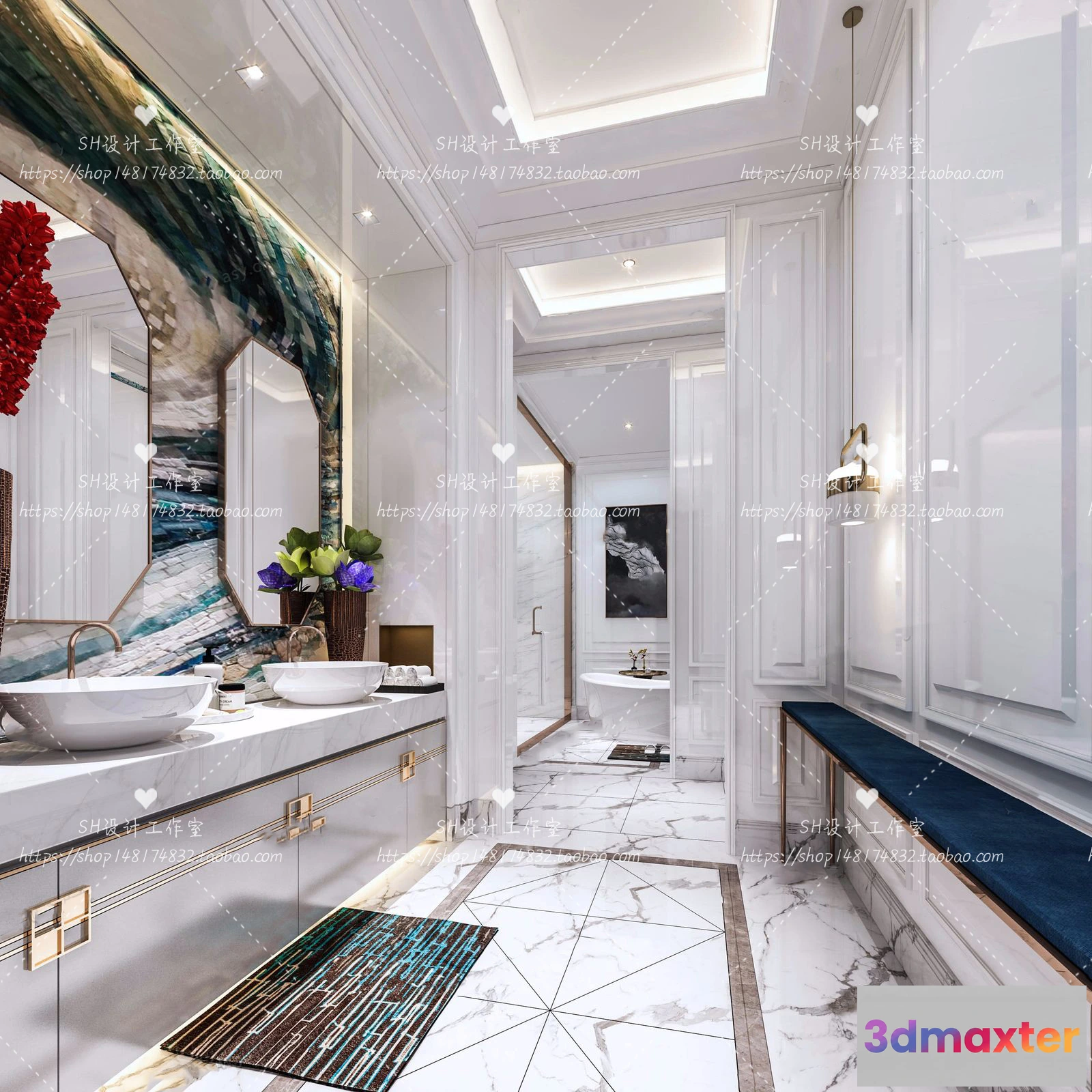 1113446 - BATHROOM 3D SCENES - VRAY RENDER - 277