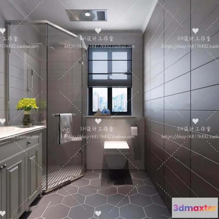 1113460 - BATHROOM 3D SCENES - VRAY RENDER - 284