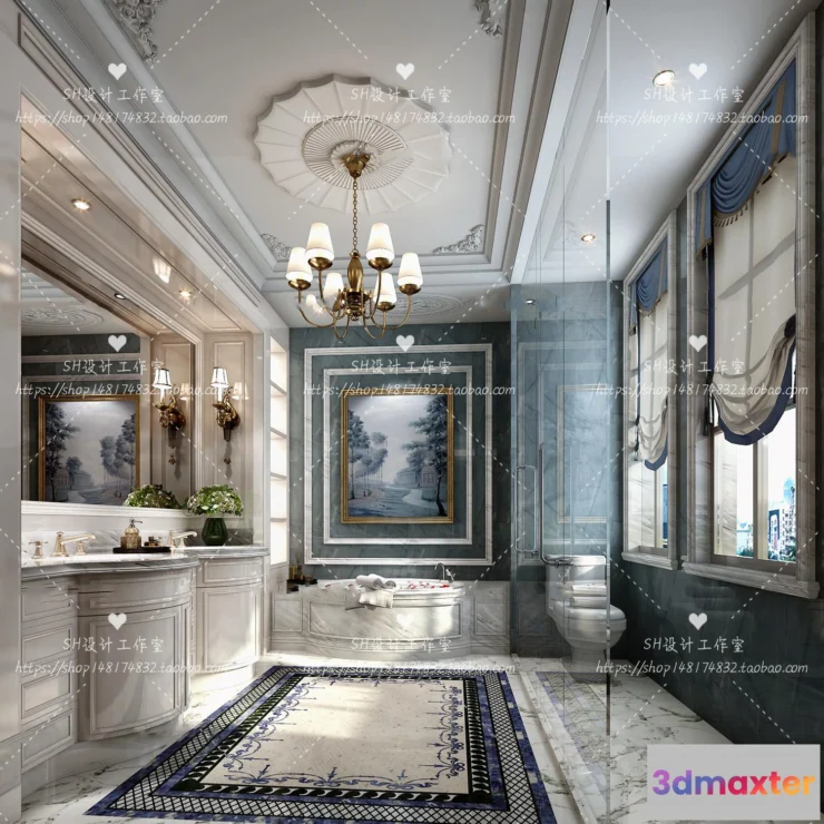 1113472 - BATHROOM 3D SCENES - VRAY RENDER - 290