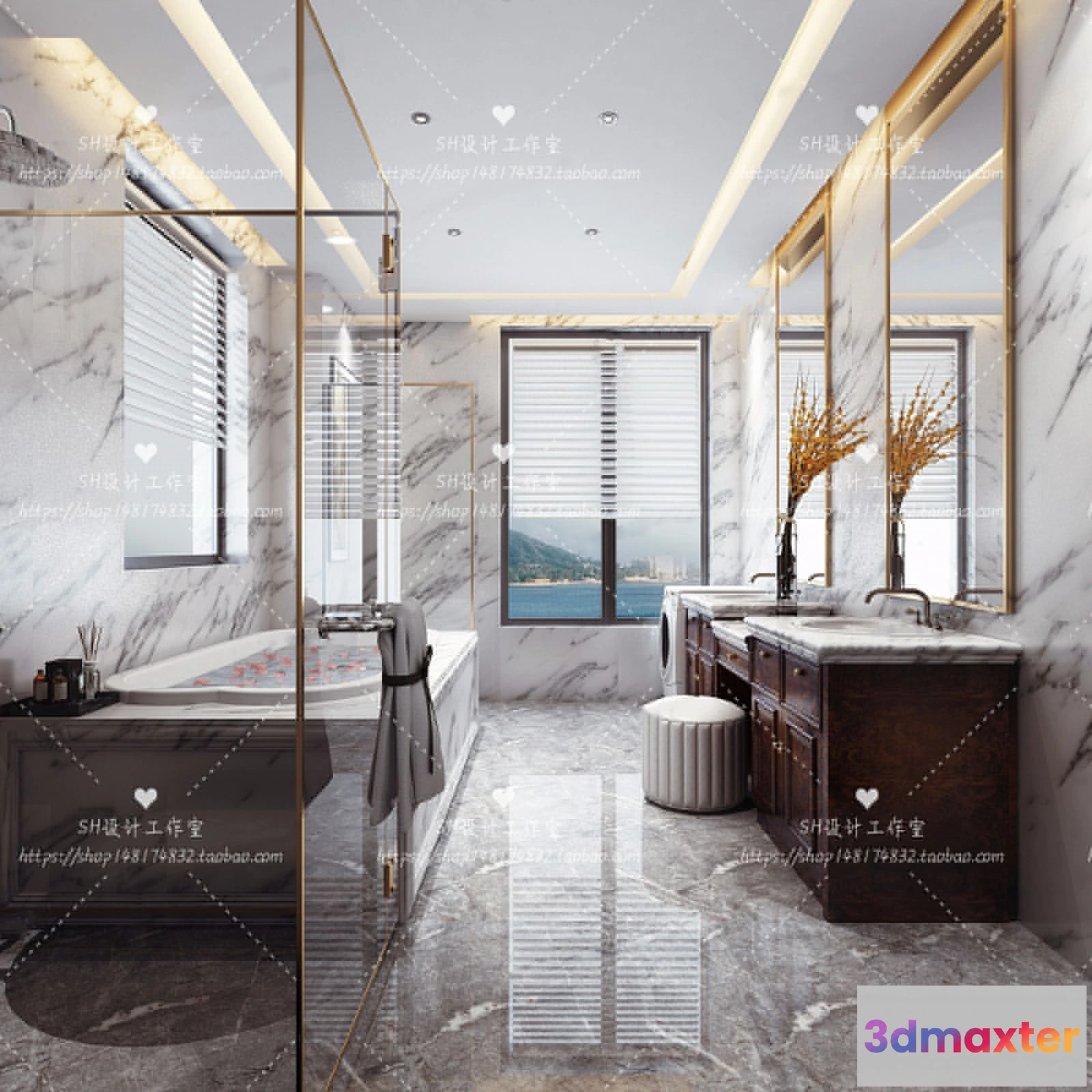 1113476 - BATHROOM 3D SCENES - VRAY RENDER - 292