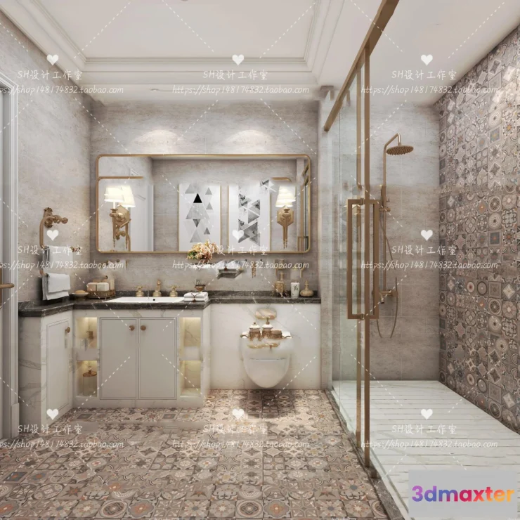 1113486 - BATHROOM 3D SCENES - VRAY RENDER - 297