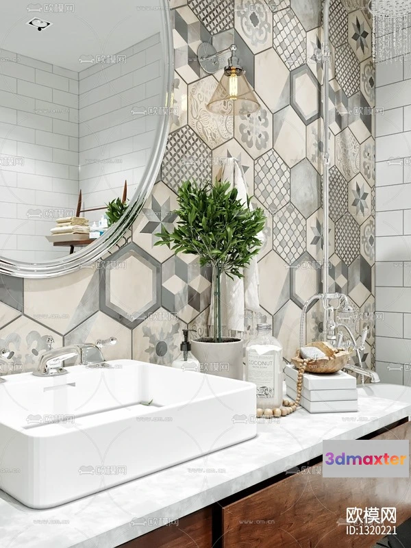 1142574 - Corona Render 3D Scenes - Bathroom - 0011