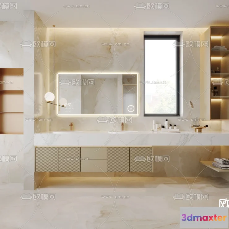 1242088 - BATHROOM SETS - CORONA - 3D MODEL - 2168