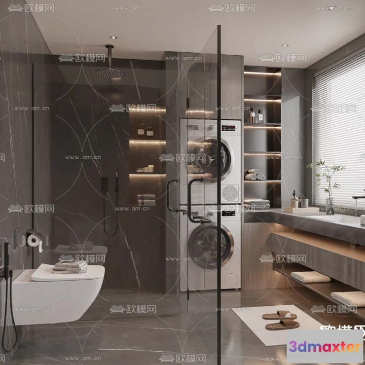 1242092 - BATHROOM SETS - VRAY  CORONA - 3D MODEL - 2170