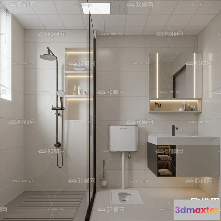 1242096 - BATHROOM SETS - CORONA - 3D MODEL - 2172