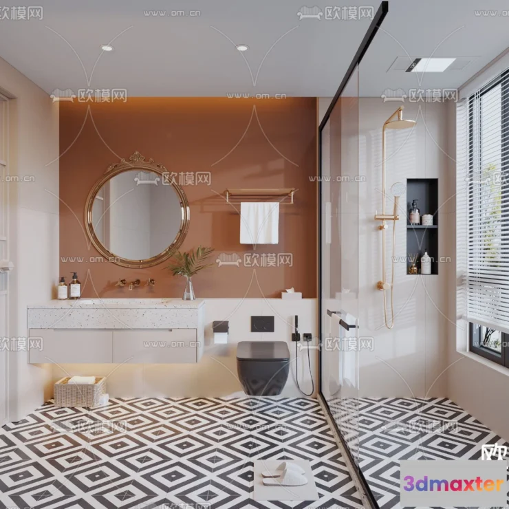 1242104 - BATHROOM SETS - CORONA - 3D MODEL - 2176