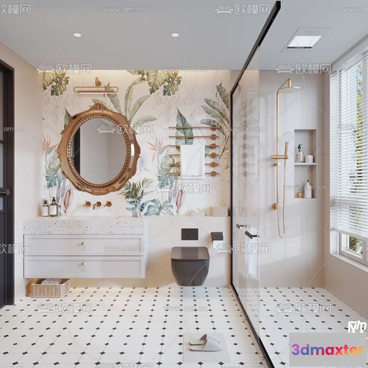 1242108 - BATHROOM SETS - CORONA - 3D MODEL - 2178