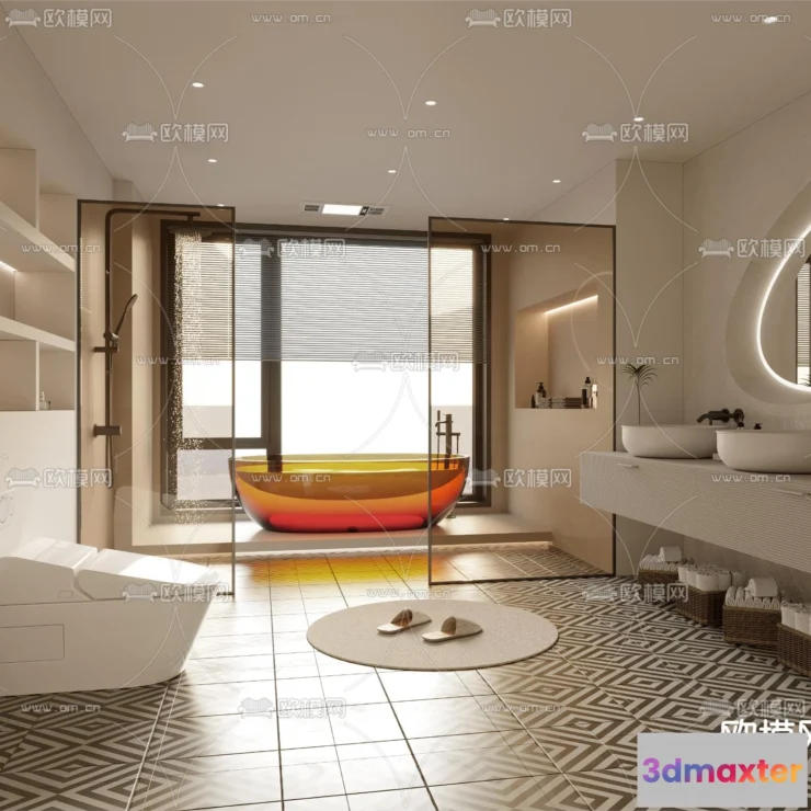 1242124 - BATHROOM SETS - CORONA - 3D MODEL - 2186