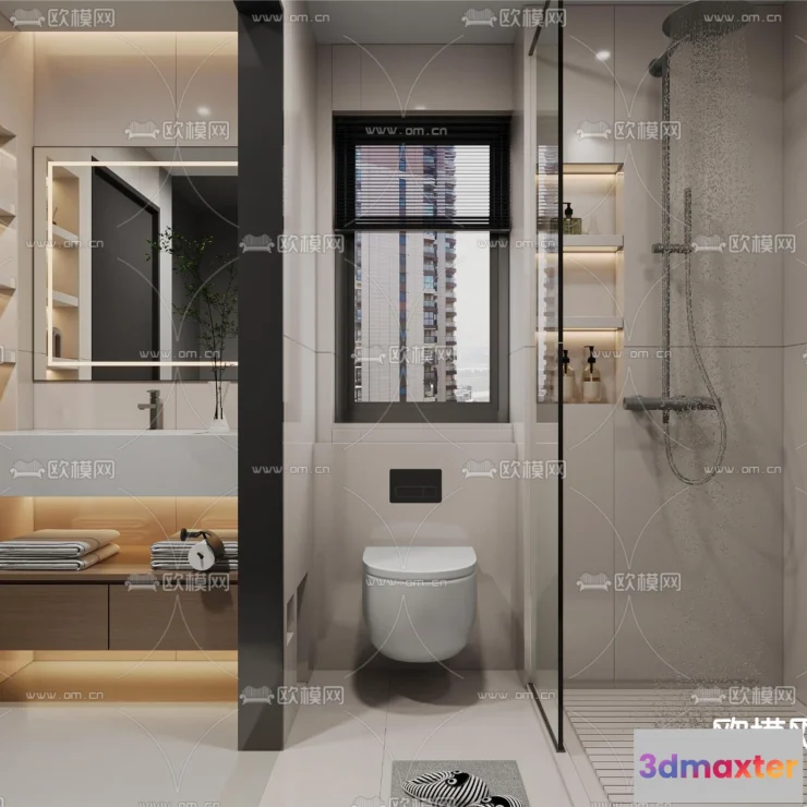 1242126 - BATHROOM SETS - CORONA - 3D MODEL - 2187