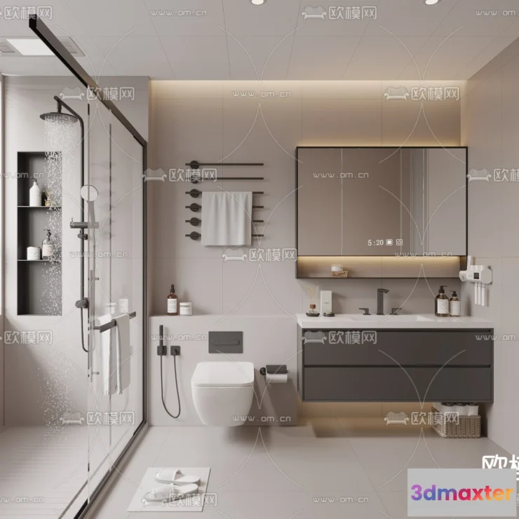 1242144 - BATHROOM SETS - CORONA - 3D MODEL - 2196