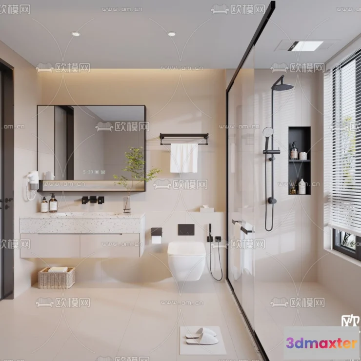 1242158 - BATHROOM SETS - CORONA - 3D MODEL - 2203