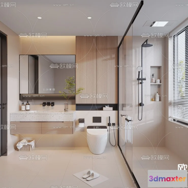 1242160 - BATHROOM SETS - CORONA - 3D MODEL - 2204