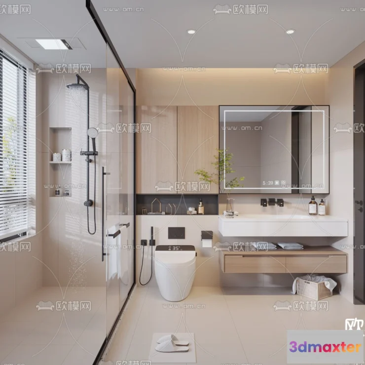 1242162 - BATHROOM SETS - CORONA - 3D MODEL - 2205