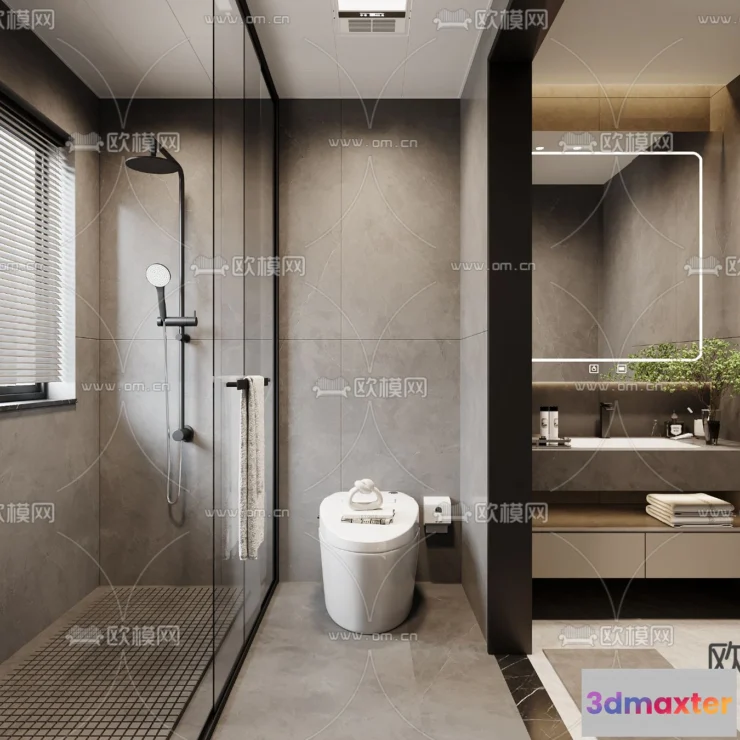 1242166 - BATHROOM SETS - CORONA - 3D MODEL - 2207