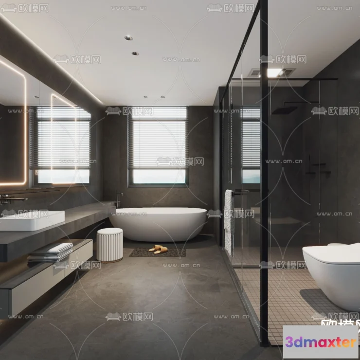 1242168 - BATHROOM SETS - VRAY  CORONA - 3D MODEL - 2208