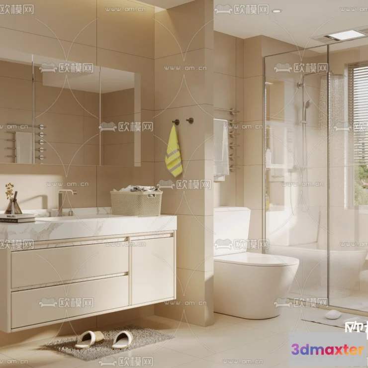1242182 - BATHROOM SETS - CORONA - 3D MODEL - 2215