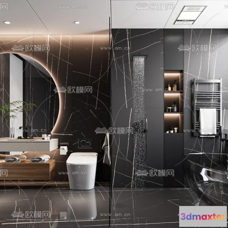 1242192 - BATHROOM SETS - VRAY  CORONA - 3D MODEL - 2220