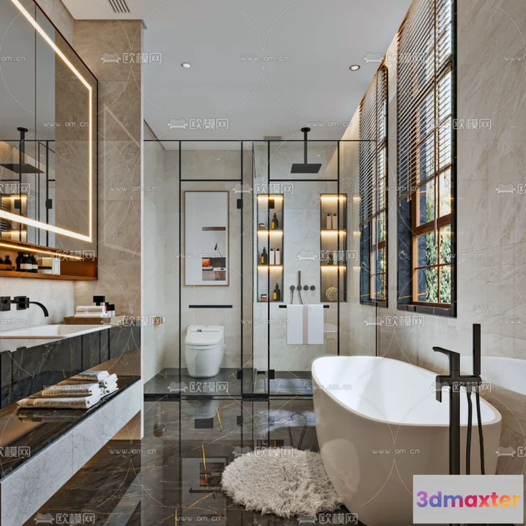 1242212 - BATHROOM SETS - CORONA - 3D MODEL - 2230