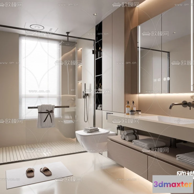 1242230 - BATHROOM SETS - VRAY  CORONA - 3D MODEL - 2239