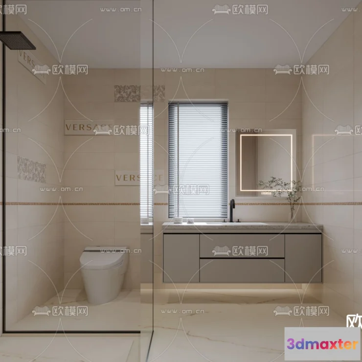 1242238 - BATHROOM SETS - CORONA - 3D MODEL - 2243