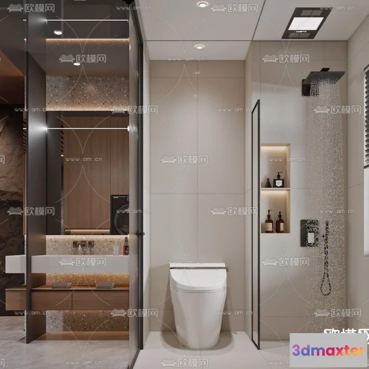 1242244 - BATHROOM SETS - CORONA - 3D MODEL - 2246