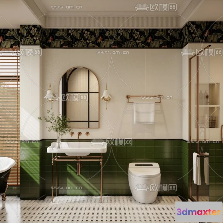 1242252 - BATHROOM SETS - CORONA - 3D MODEL - 2250