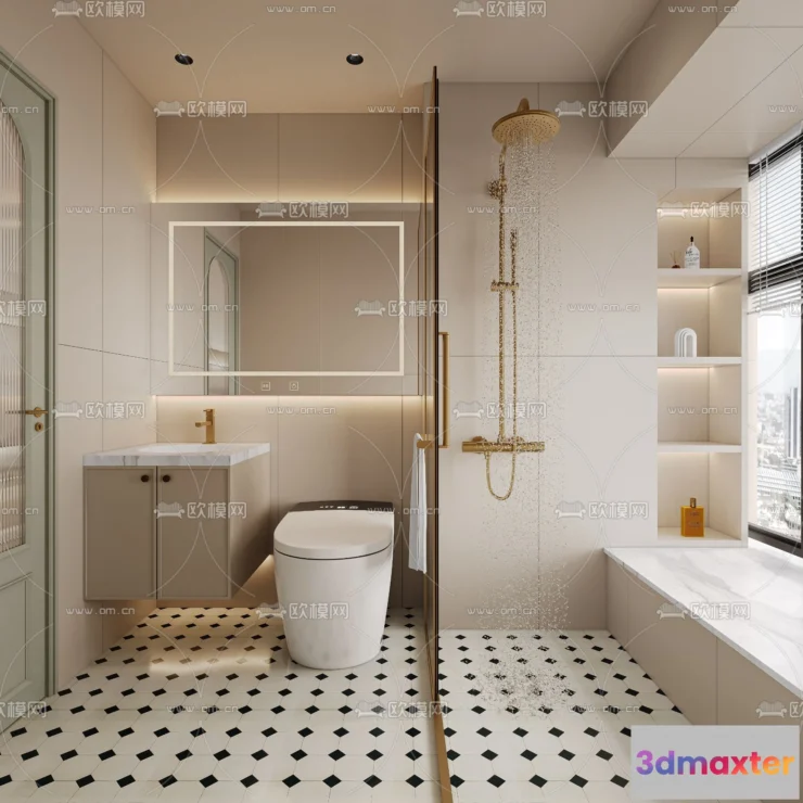 1242266 - BATHROOM SETS - CORONA - 3D MODEL - 2257