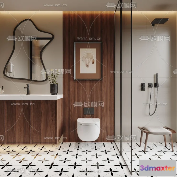 1242288 - BATHROOM SETS - CORONA - 3D MODEL - 2268