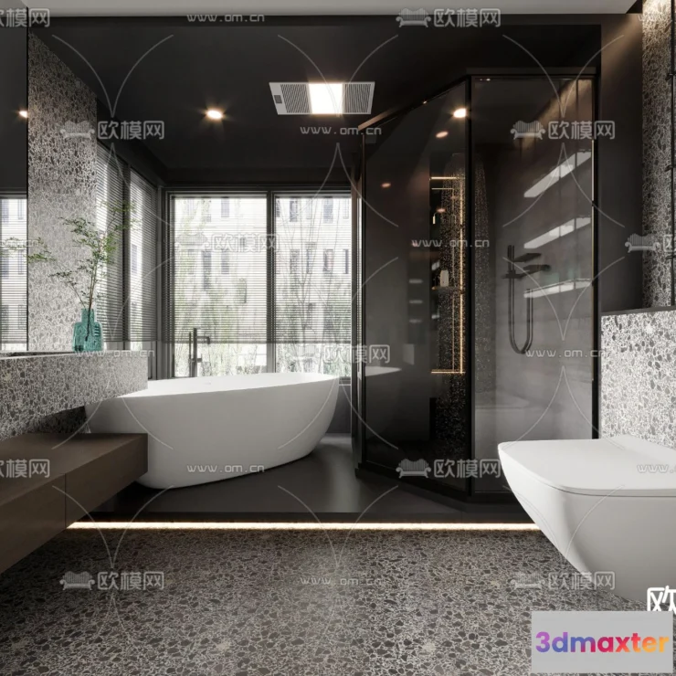 1242292 - BATHROOM SETS - VRAY  CORONA - 3D MODEL - 2270