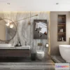 1358416 - Bathroom - Minimalist Style - 3D Interior Scene - 003 3D Max